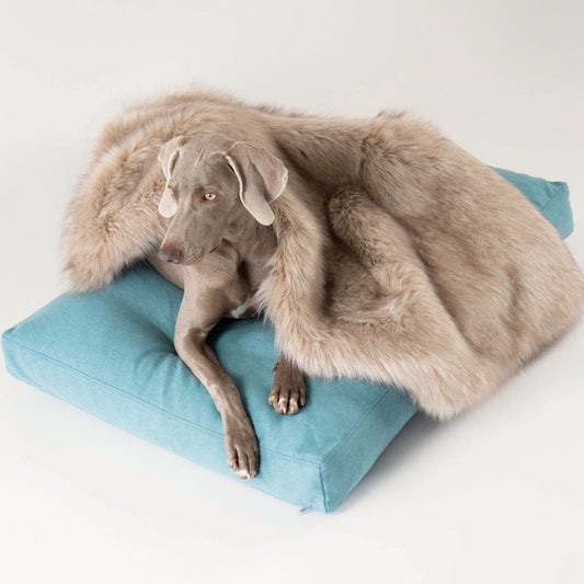 Ultimate Faux Fur Dog Blanket in Fawn Brown