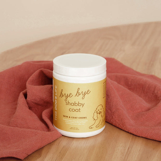 Bye Bye Shabby Coat <br> Dry Coat and Itchy Skin Dog Supplement