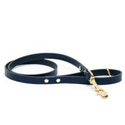 The Essential Classic Leather Collar in Navy Blue - This Dog's Life