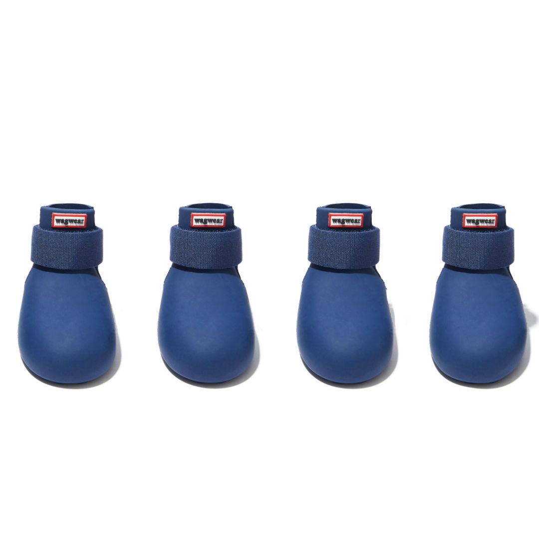 WagWellies Dog Rubber Rain Booties in Azure Blue - This Dog's Life